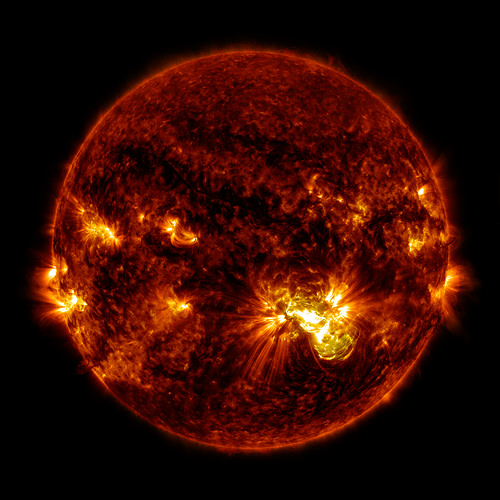 Giant Sunspot Erupts on October 24, 2014 by NASA Goddard Photo and Video Sun spot photo