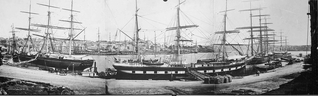 Panorama view of Circular Quay by Australian National Maritime Museum on The Commons Colonial sydney photo