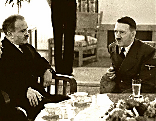 Molotow beim Tête-à-Tête mit Hitler im November 1940 by quapan molotov ribbentrop photo