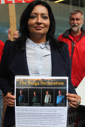 Greens MP Mehreen Faruqi at the Bulga Declaration rally in Martin Place, Sydney by kateausburn Mehreen faruqi photo