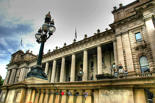 melbourne walk by alandot Victorian parliament house photo