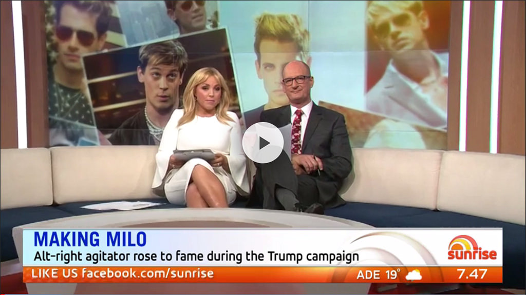 Milo eats Sunrise presenters Milo eats Sunrise presenters