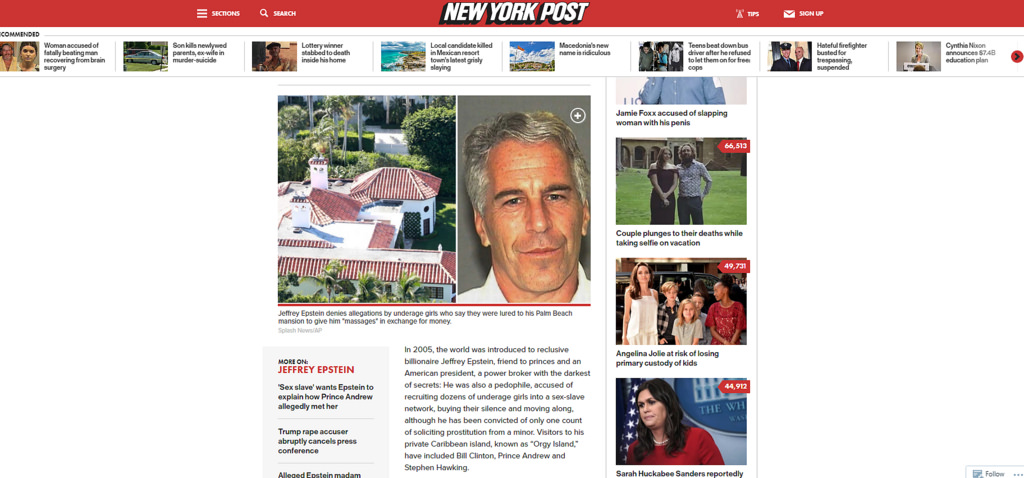 Jeffery Epstein NYP Jeffery Epstein NYP