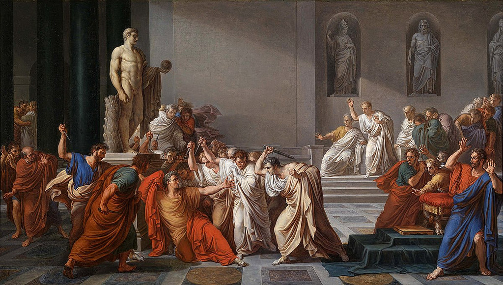 The assassination of Caesar. The assassination of Caesar.